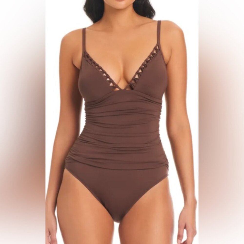 Brown Bleu Rod Beattie swimsuit